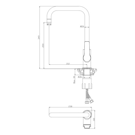 Смеситель для кухни ASTURIA 30432AS
