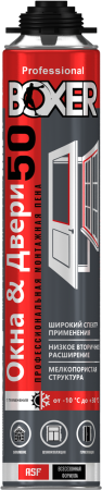 BOXER Professional 50, Всесезонная монтажная пена профессиональная, 700 мл