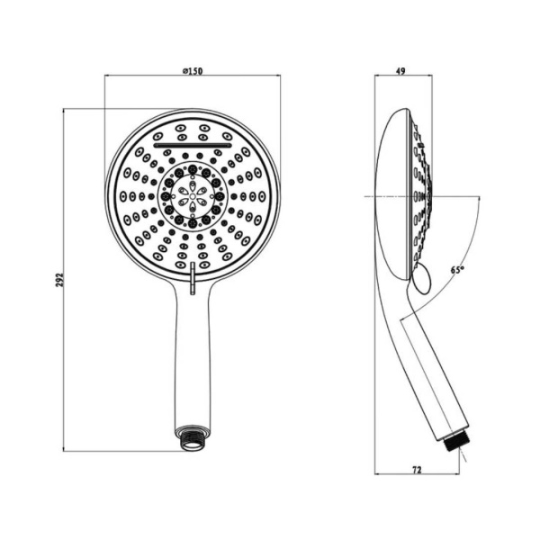 Лейка для душа D178