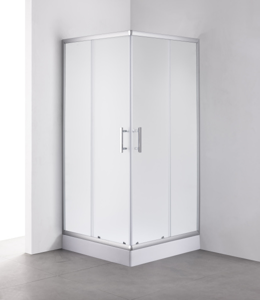 Душевой уголок MINO, прозр. стекла, квадратный, хром MN-90PСS-SD-C
