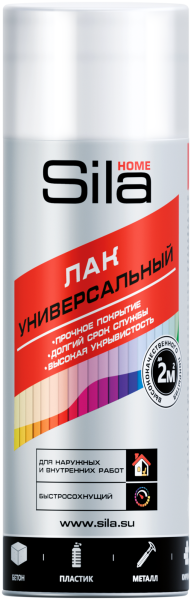 Sila HOME, лак глянцевый, краска аэрозольная