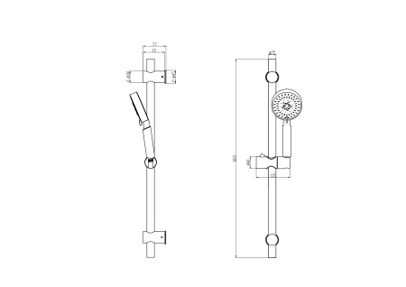 Душевой гарнитур  BD04GM