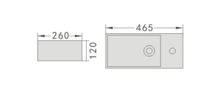 Раковина подвесная VIVI VV33146