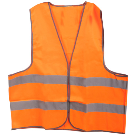 Жилет сигнальный из полиэстера, плотность 100 г/м2, оранжевый