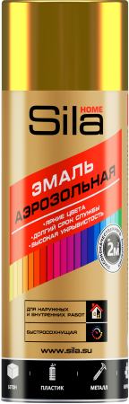 Sila HOME Max Paint, золотой металлик, краска аэрозольная