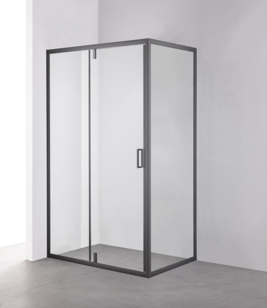 Душевой уголок DUERO, прямоугольный, черный DR-128CR-SW-GB