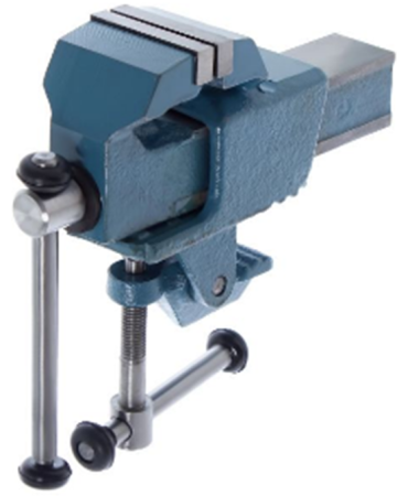 Тиски слесарные Ultima, 63 мм, крепление для стола, винтовой зажим