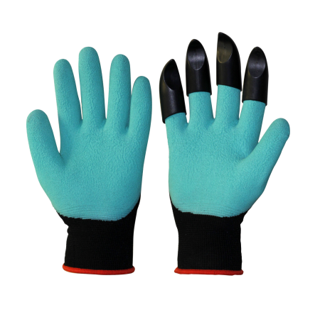 Перчатки BOXER садовые с латексным покрытием, с когтями, BXR210C