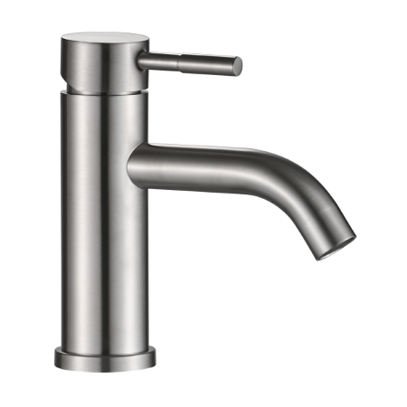 Смеситель для раковины кругл. нержавеющая сталь AKERO, AK11100